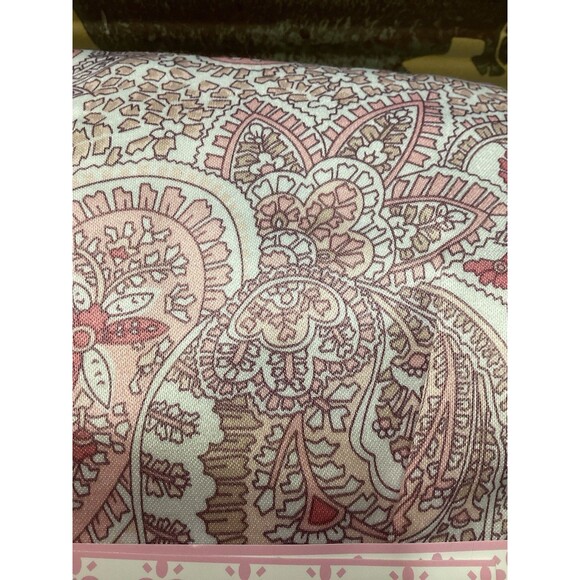 MISS ELAINE Size Medium Pajama PJ Set Pink Button Down L/S Polyester Blend NWT - Picture 9 of 10